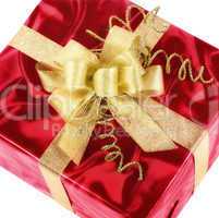 pfiffige geschenkpackung mit goldener schleife