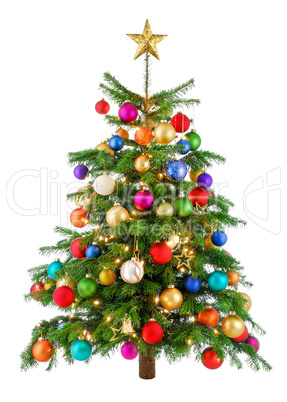 fröhlich bunter weihnachtsbaum