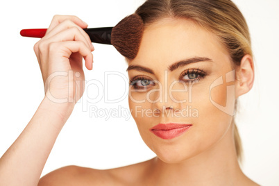 closeup portrait of young beautiful girl