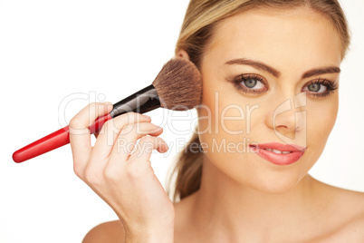 closeup portrait of young beautiful girl