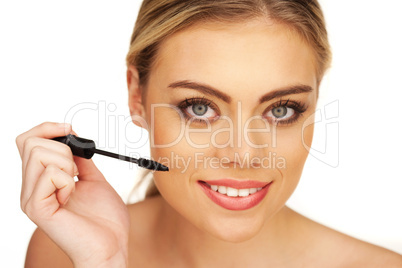 closeup portrait of young beautiful girl