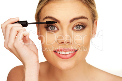 closeup portrait of young beautiful girl