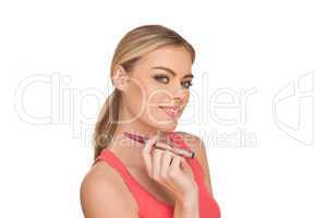 young woman smokin electic cigarette