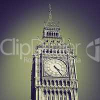 vintage sepia big ben