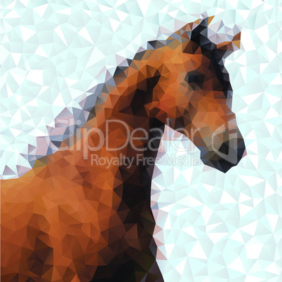 Horse 2014 year chinese symbol vector
