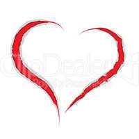 valentine heart claws scratch