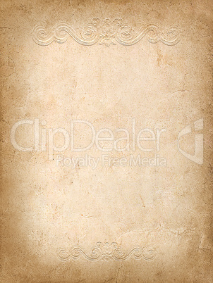 vintage background from old paper with embossed pattern