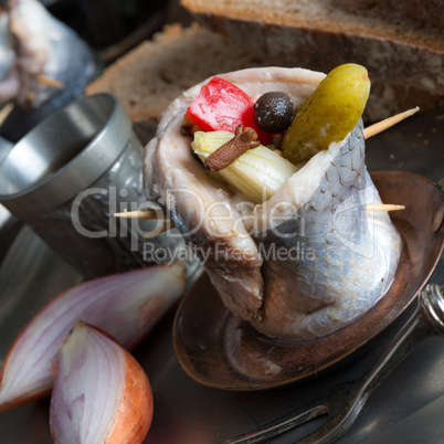 rollmops - pickled herring fillets