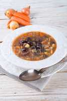 sharp bean soup