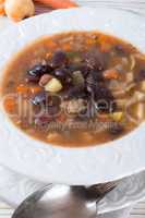 sharp bean soup