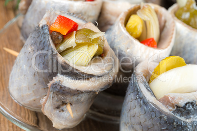 rollmops - pickled herring fillets