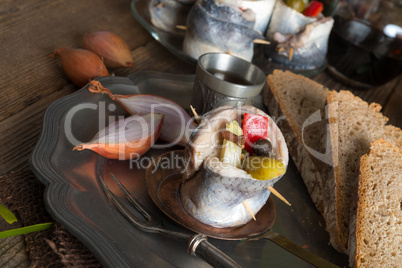 rollmops - pickled herring fillets