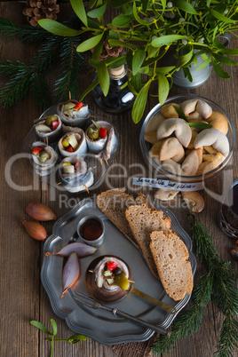 rollmops - pickled herring fillets