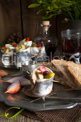 rollmops - pickled herring fillets