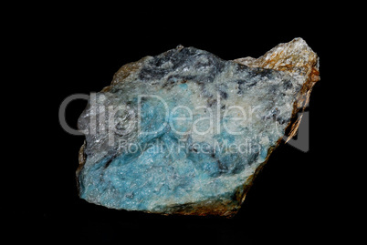 mineralien mit blauen lazulith