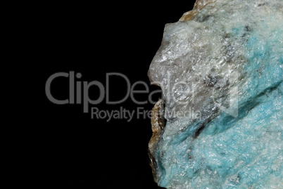mineralien mit blauen lazulith detail