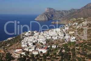 das Dorf Mesochori auf der Insel Karpathos