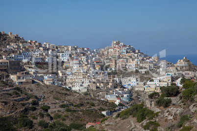 das bergdorf olymbos auf der insel karpathos