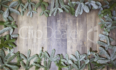 wood background christmas branches