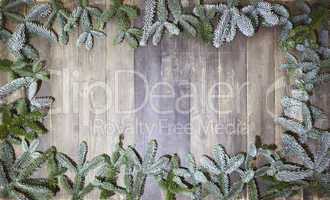 wood background christmas branches