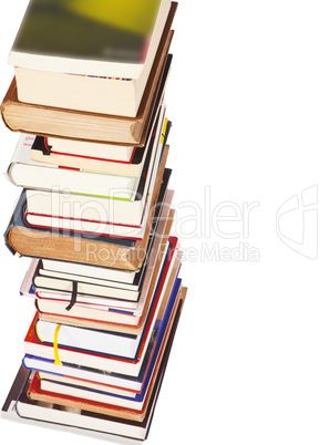 many books stacked
