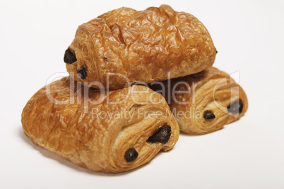 Croissant mit schokolade