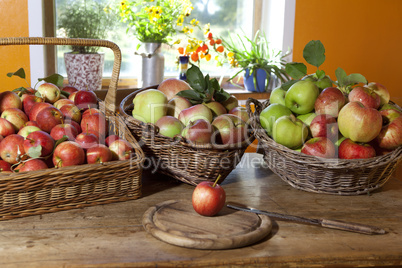 grazing baskets with apples