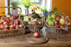 grazing baskets with apples