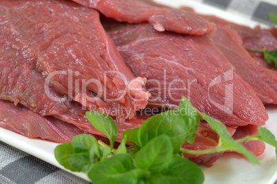 Fresh raw beef fillet