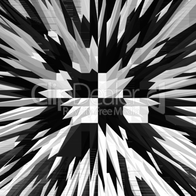 abstract background with black and white thorns