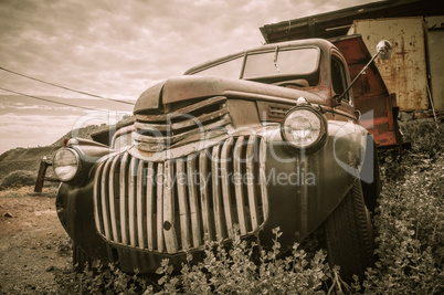 old truck jerome arizona ghost town