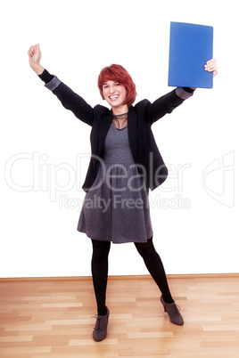 young woman enjoying recovered application