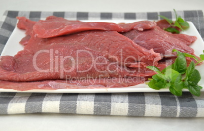 fresh raw beef fillet