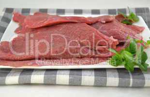 fresh raw beef fillet