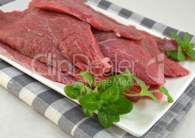 fresh raw beef fillet