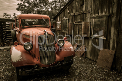 jerome arizona ghost town red truck