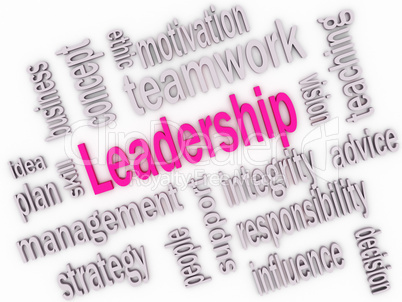 leadership skill concept, 3d imagen