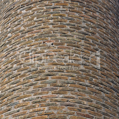 curved brick wall background
