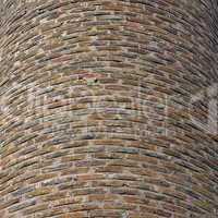 curved brick wall background