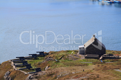 queen's artillery battery st. john?s newfoundland close view