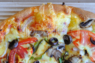 pizza with vegetables