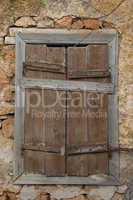 wooden window shutter