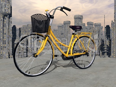 city bike - 3d render