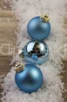 christmas bauble blue