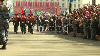 a parade of military