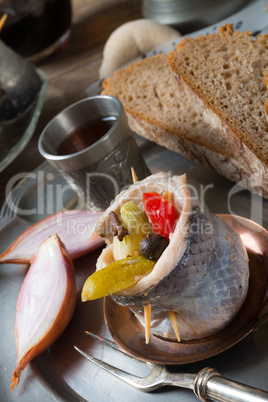 rollmops - pickled herring fillets