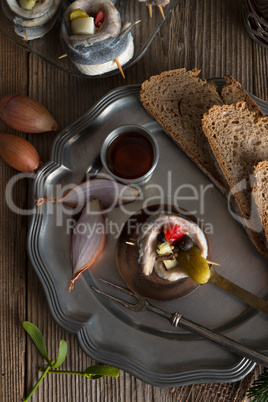 rollmops - pickled herring fillets