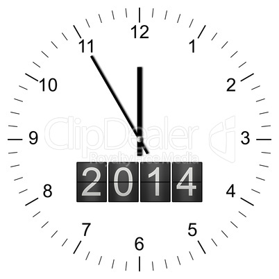clock illustration new years eve 5 to 12