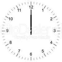 clock illustration 12:00