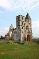 Old church's ruin in Zsambek, Hungary.